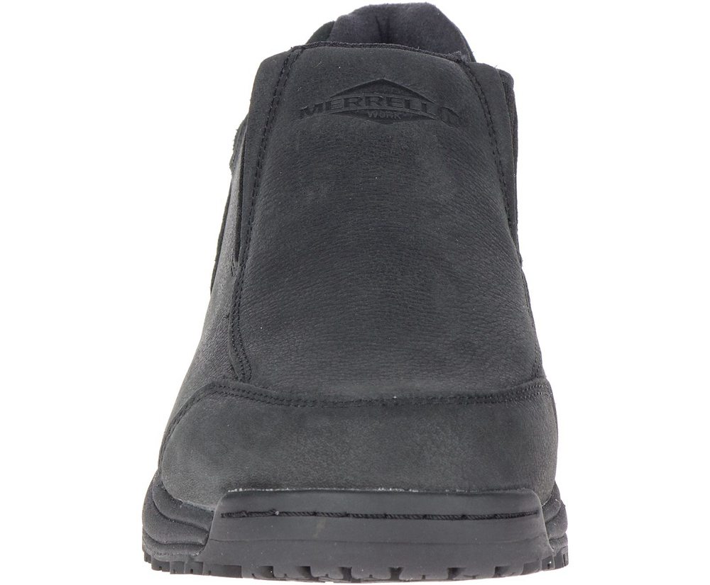 Zapatos De Seguridad Hombre - Merrell Sutton Moc Ac+ Pro - Negras - HJNU-12957